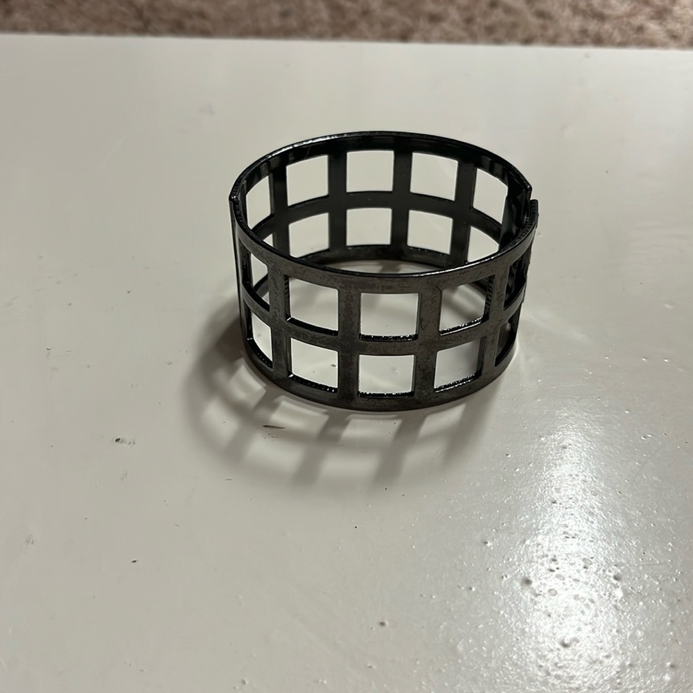 Chunky silver/black bracelet